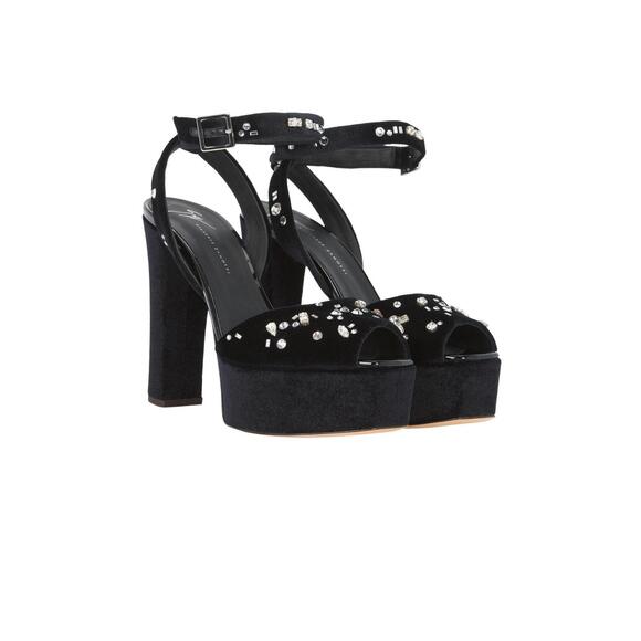 NEW GIUSEPPE ZANOTTI women\'s lavinia 80 platforms in amaranto